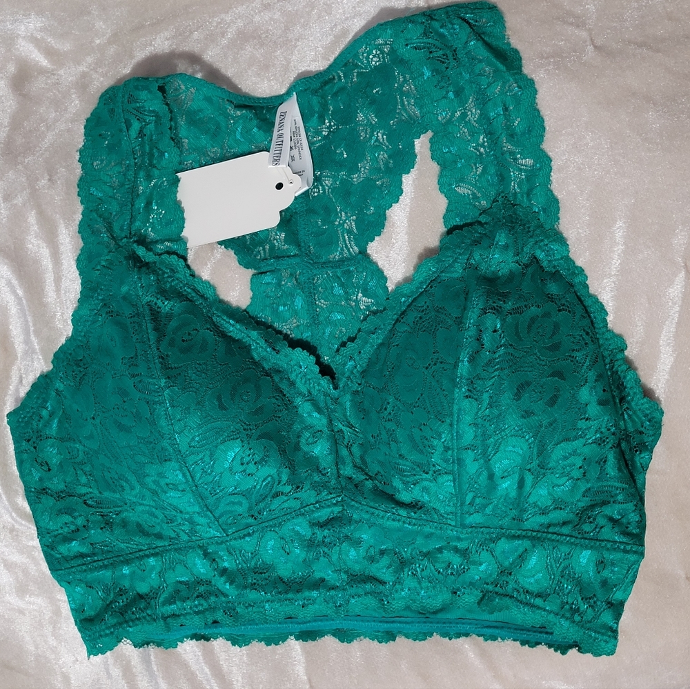 MED Kelly Green Victoria Bralette